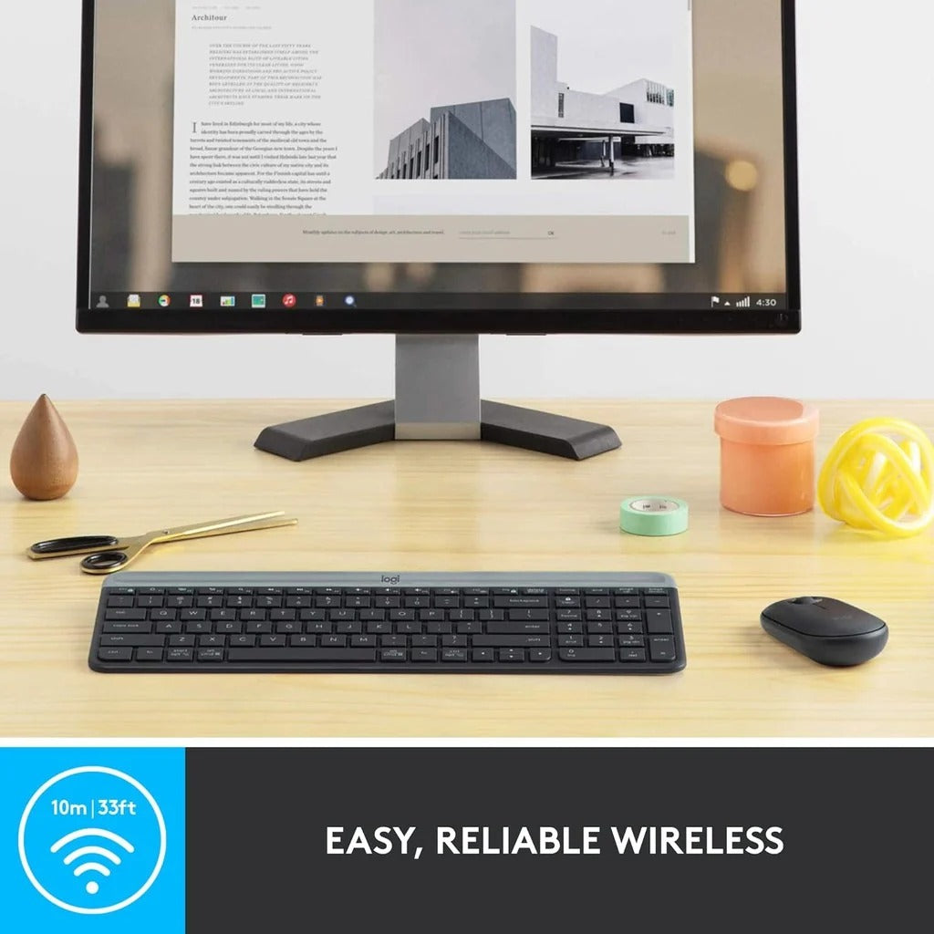 Logitech MK470 Slim Wireless Keyboard/Mouse Combo - Arb/Eng product photo
