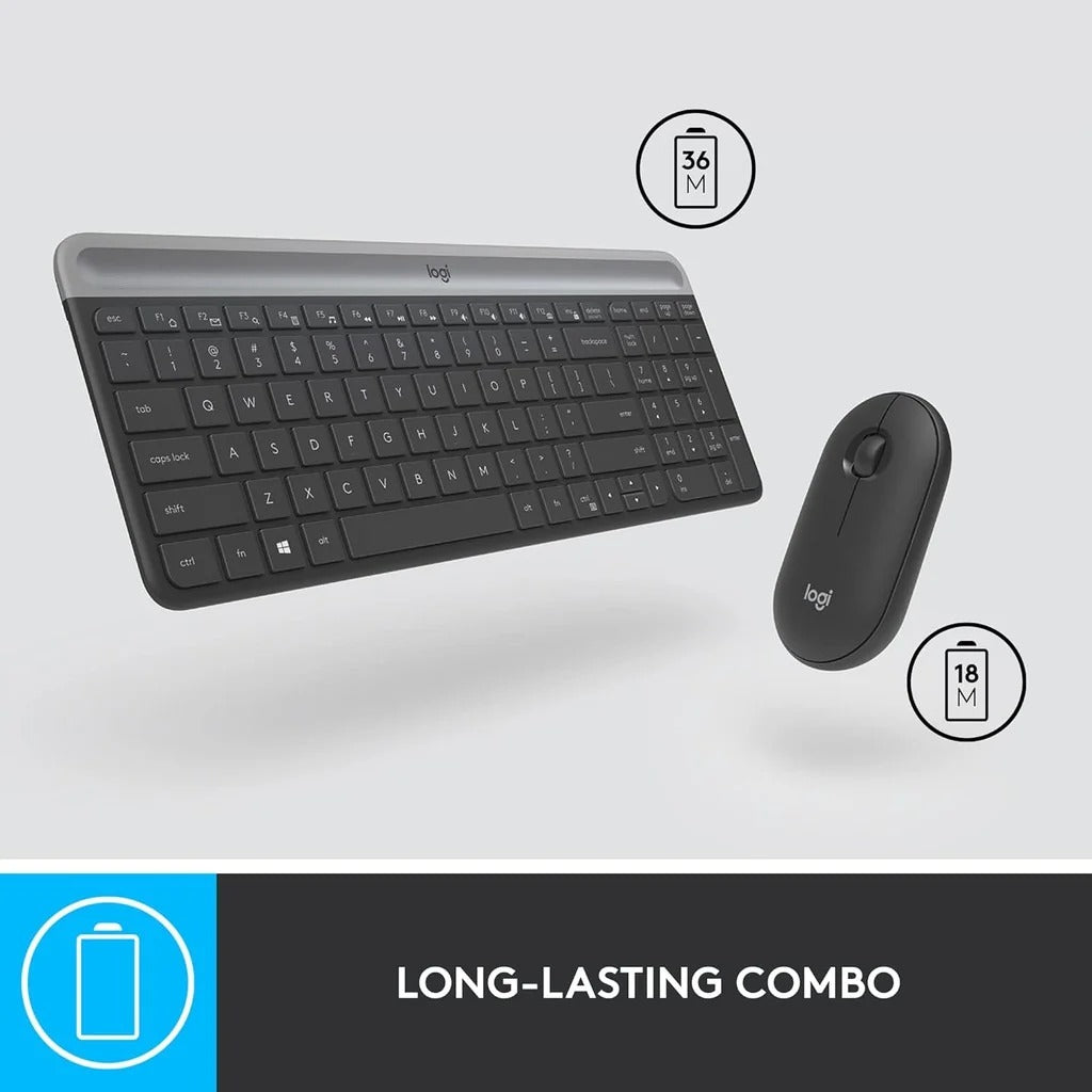 Logitech MK470 Slim Wireless Keyboard/Mouse Combo - Arb/Eng product photo
