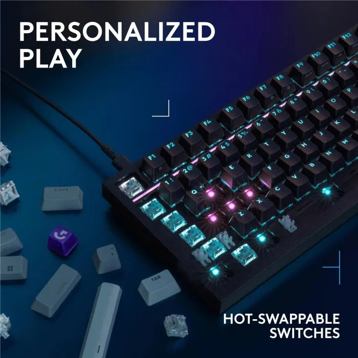 Logitech G316 X 98% Wired Mechanical Gaming Keyboard, Tactile Switch - Black (US Layout) - Tashqila