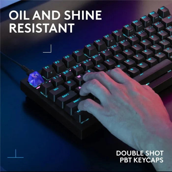 Logitech G316 X 98% Wired Mechanical Gaming Keyboard, Tactile Switch - Black (US Layout) - Tashqila
