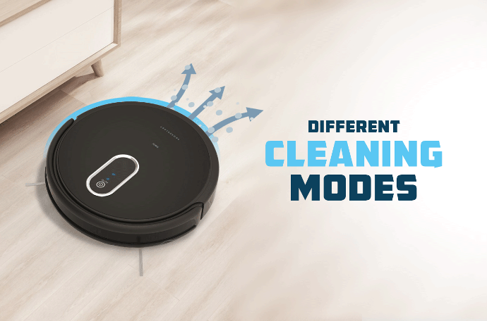 Powerology Smart Robotic Vacuum Cleaner - Black