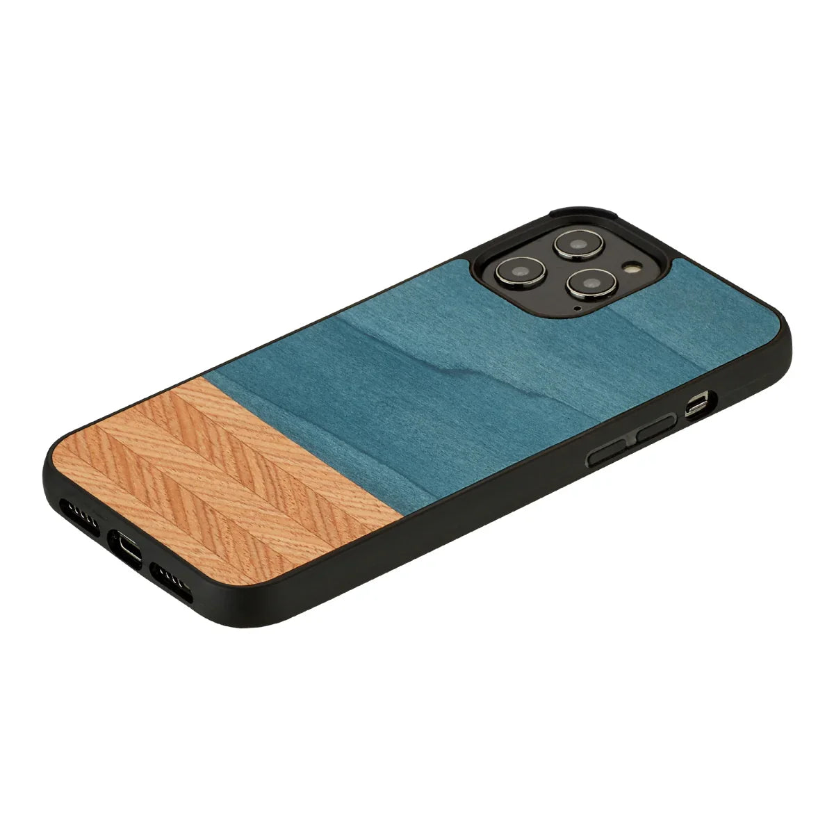 Man & Wood Case For iPhone 12 Pro Max - Denim - Tashqila