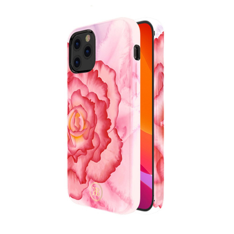 iPhone 12 & 12 Pro Kingxbar Peony Flower Case - Pink