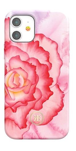 iPhone 12 & 12 Pro Kingxbar Peony Flower Case - Pink