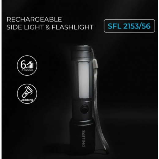 Philips LED Flashlight 6 Modes 2000mAh SFL2153